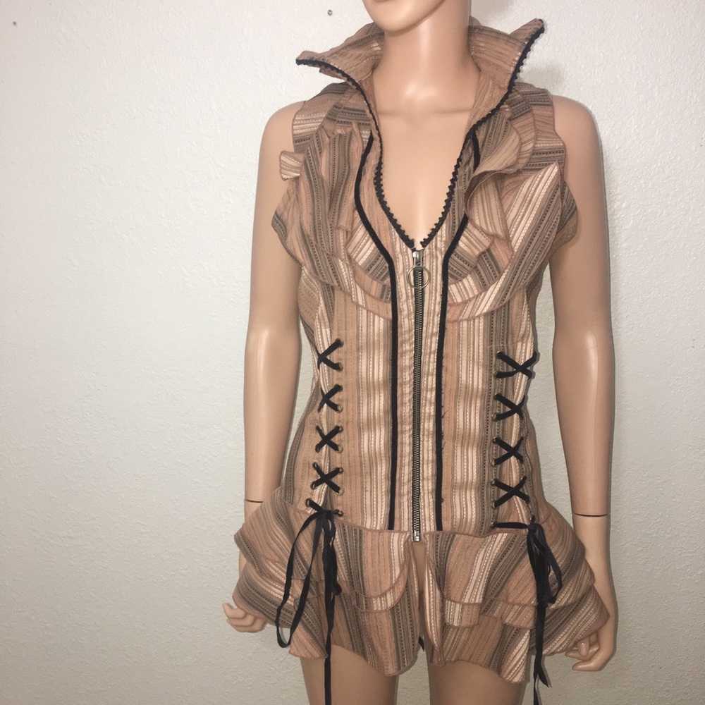 COPY - Sequoia & Gita S&G Corsette Ruffled Blouse